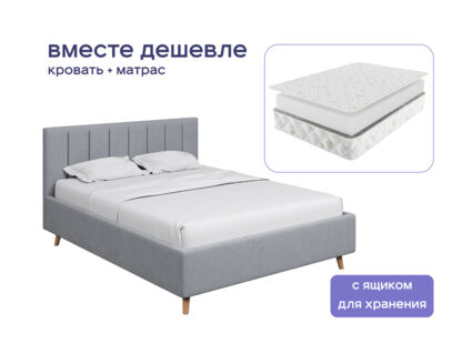Кровать Димакс Амадора с п/м + матрас Мистер Слип Mono Line Стэнди 1425