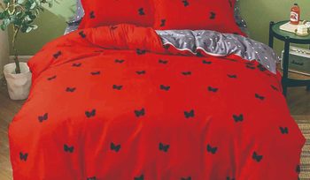 Комплект постельного белья красное Tango DF-175